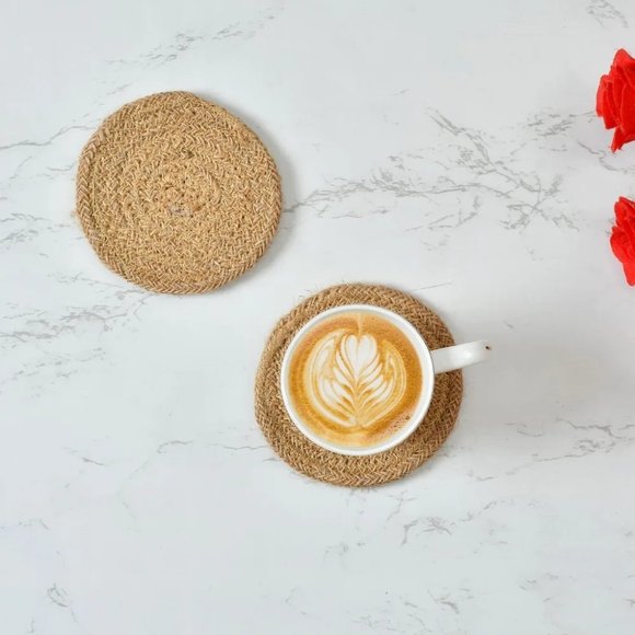 pepme Other - Tea-Coaster | Plain | Round | 4x4 | Pack of 12
